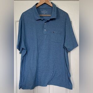 🐳 Vineyard Vines Edgartown Polo — Men’s 2XL — Blue Heather — NWT/Unworn 💙
